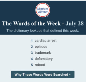Merriam-Webster Words of the Week